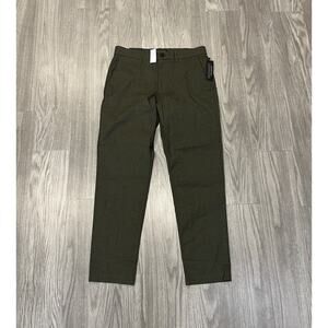 NWT Banana Republic Men's Core Temp Chino Pants Slim Fit Green 31x30 $120 MSRP